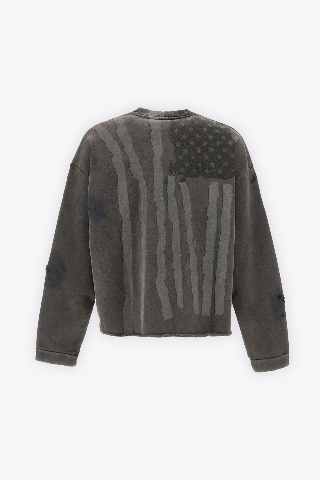 alt-image__Felpa-grigia-boxy-fit-con-fondo-a-taglio-vivo-e-stampa---Flag-Sweat