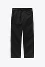 Black cotton drill worker pant - Single Knee Pant 