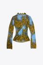 BUTTON UP SHIRT-Blu/giallo 