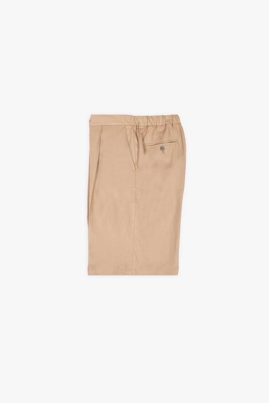 alt-image__Bermuda-in-misto-lino-beige-con-pince-frontale---Torrelapillo-Short