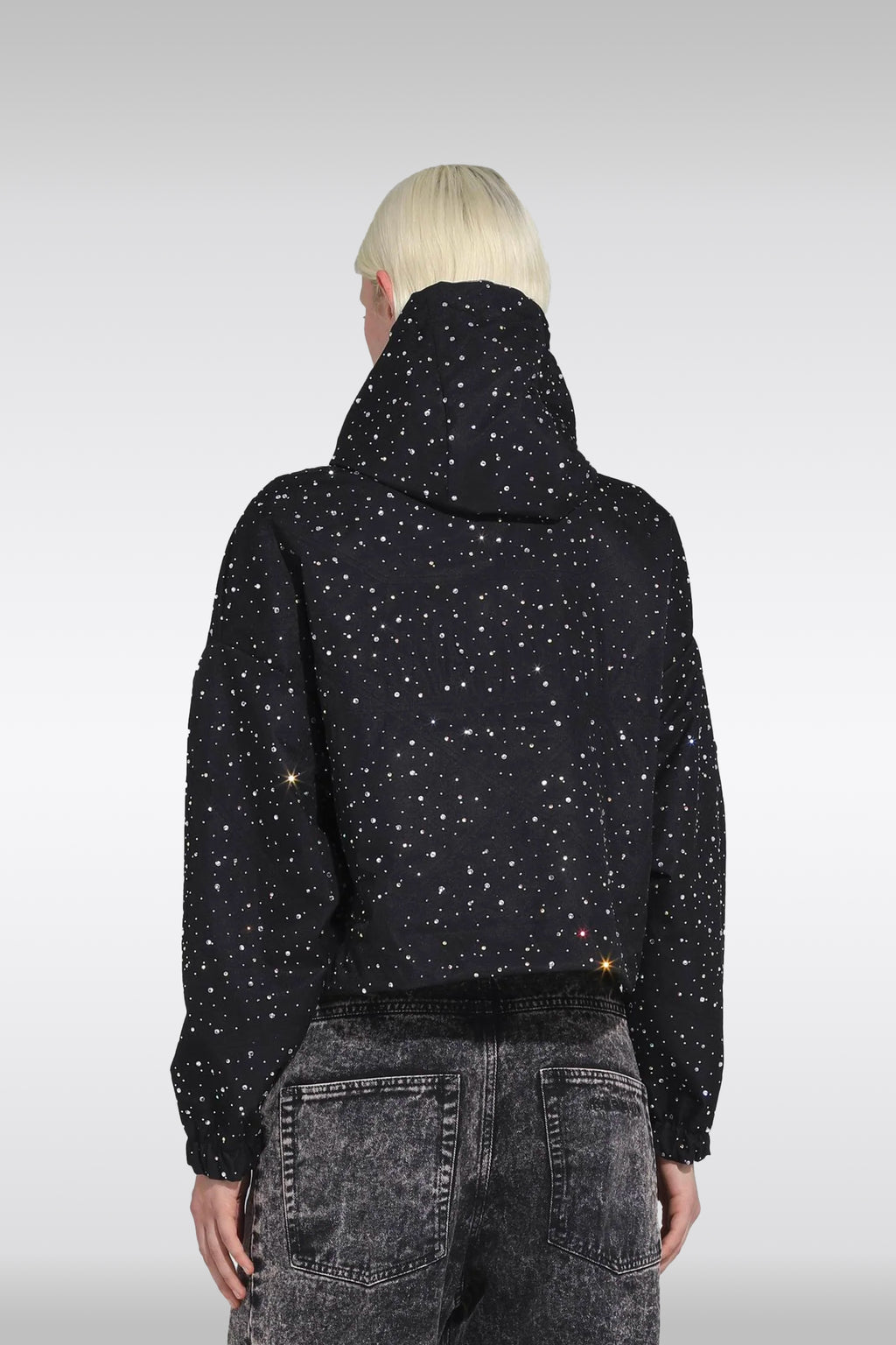 alt-image__Giacca-antivento-nera-in-nylon-con-strass---Sparkly-Crop-Windbreaker