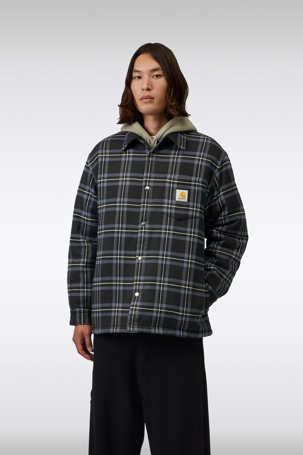 alt-image__Black-check-cotton-twill-overshirt-with-light-padding---Baird-Shirt-Jac