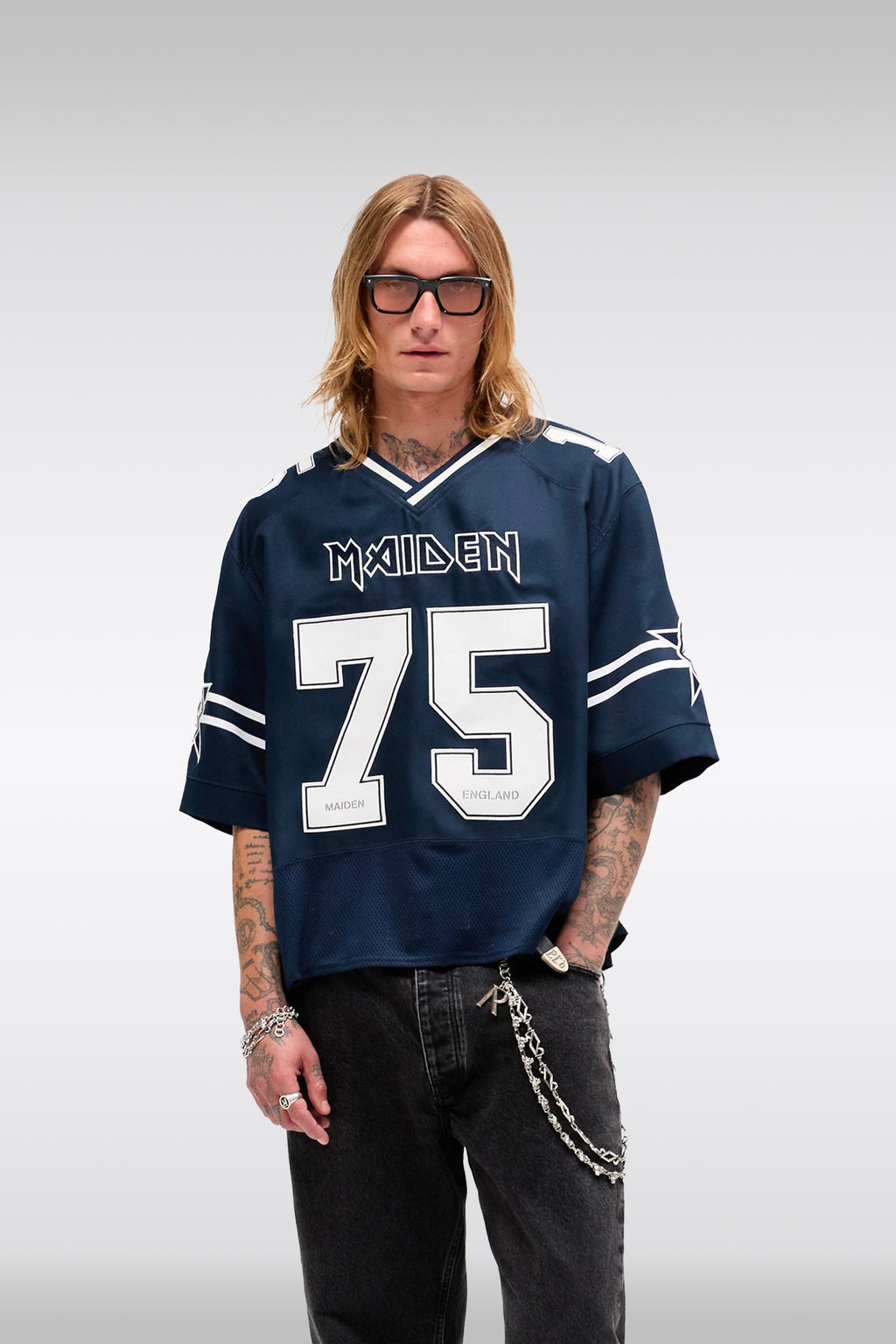 alt-image__T-shirt-in-mesh-e-cotone-blu-in-collaborazione-con-Iron-Maiden---Represent-X-Iron-Maiden-Anniversary-Jersey