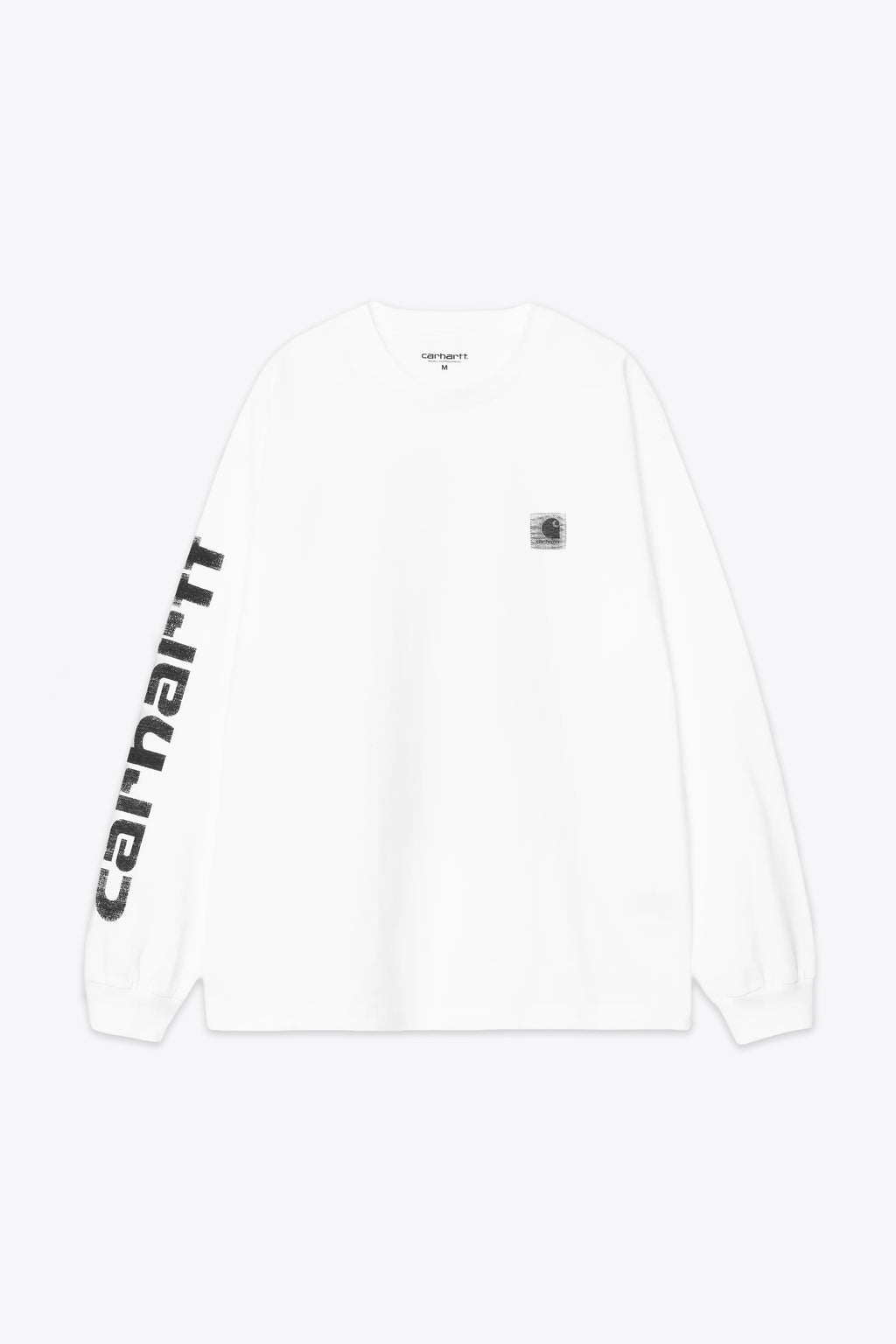 alt-image__T-shirt-bianca-a-maniche-lunghe-con-stampa-fotografica-sul-retro---L/S-Archive-Script-T-Shirt