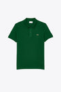 Polo in cotone piquè verde slim fit 