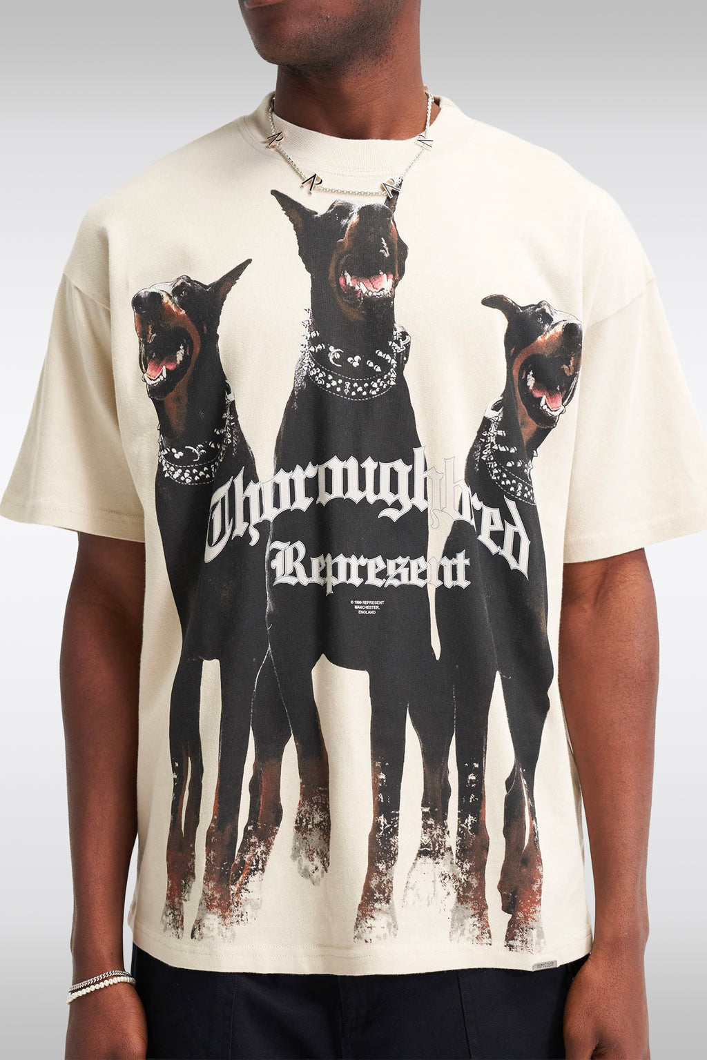 alt-image__Off-white-cotton-t-shirt-with-front-graphic-print---Thoroughbred-T-shirt