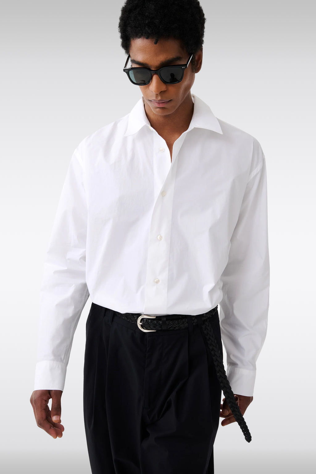 alt-image__Camicia-bianca-boxy-in-popeline-di-cotone---Hal-Shirt