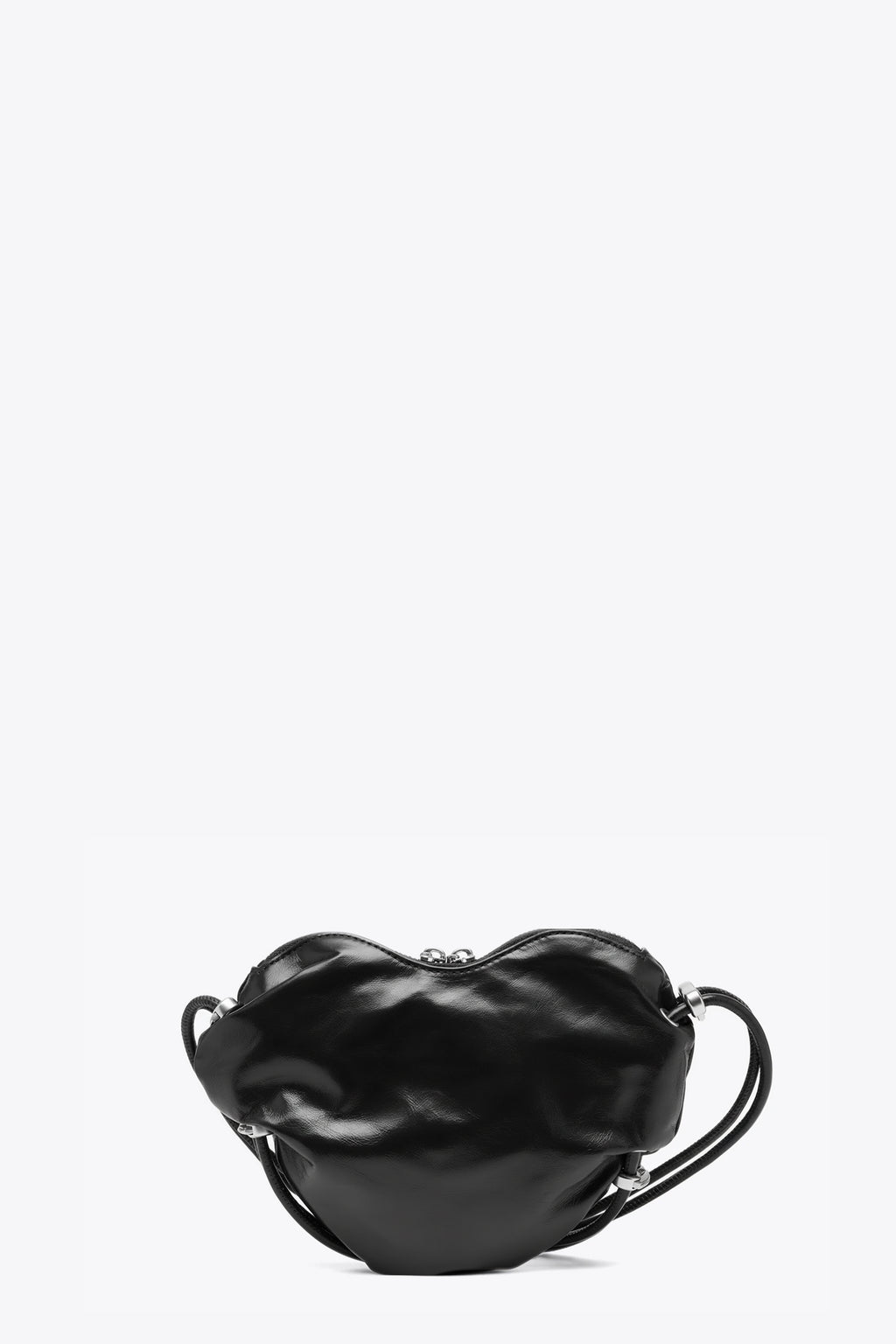 alt-image__Black-scrunched-leather-heart-shaped-bag---Scrunch-D-Heart