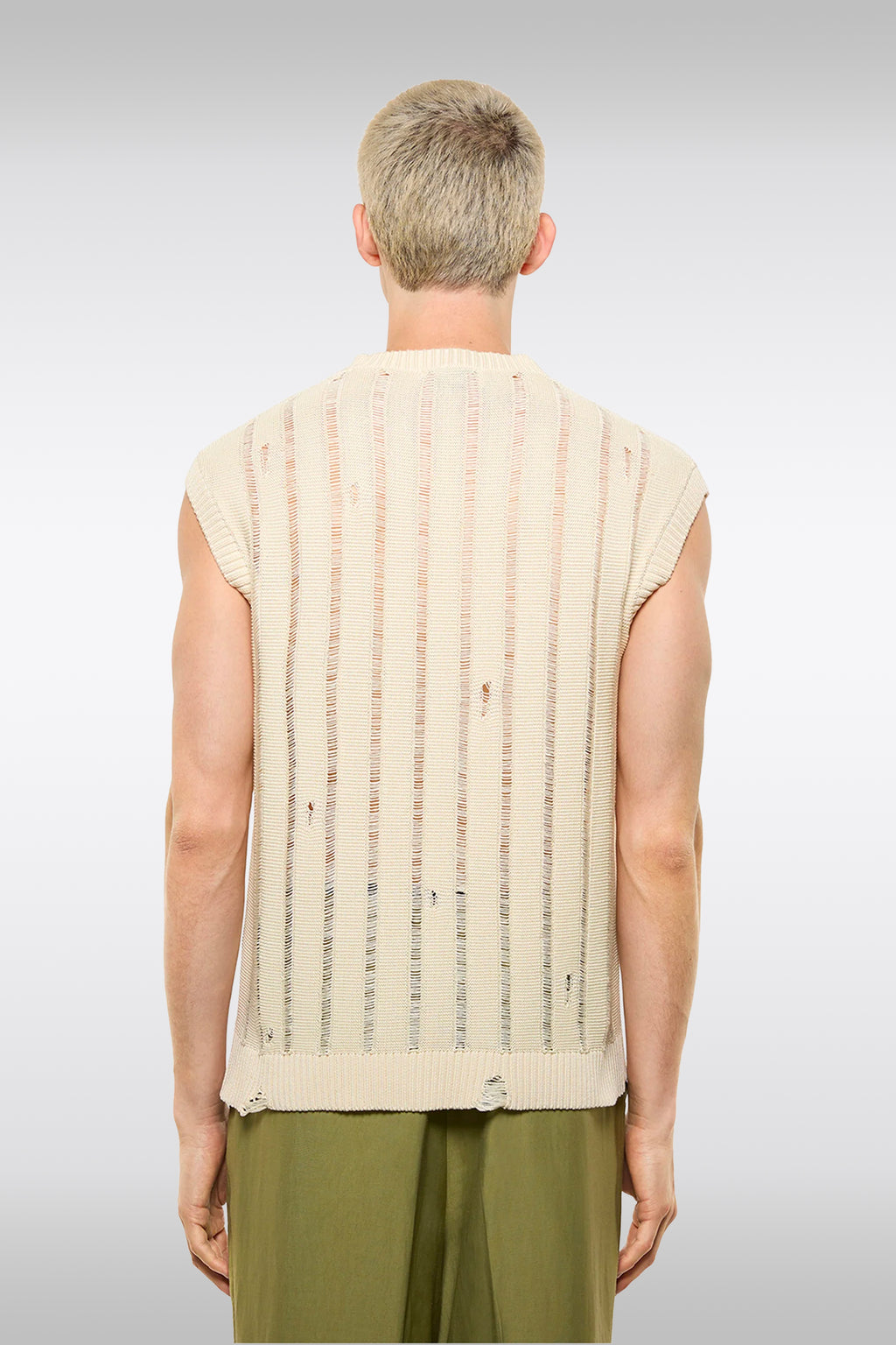 alt-image__Smanicato-beige-in-maglia-di-cotone-a-coste-con-rotture