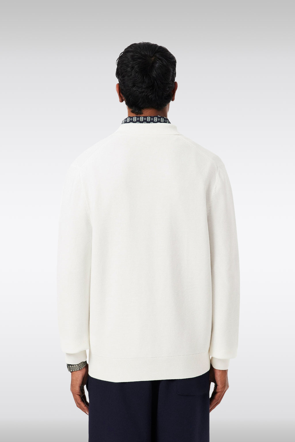alt-image__Polo-in-maglia-di-cotone-panna-con-maniche-lunghe