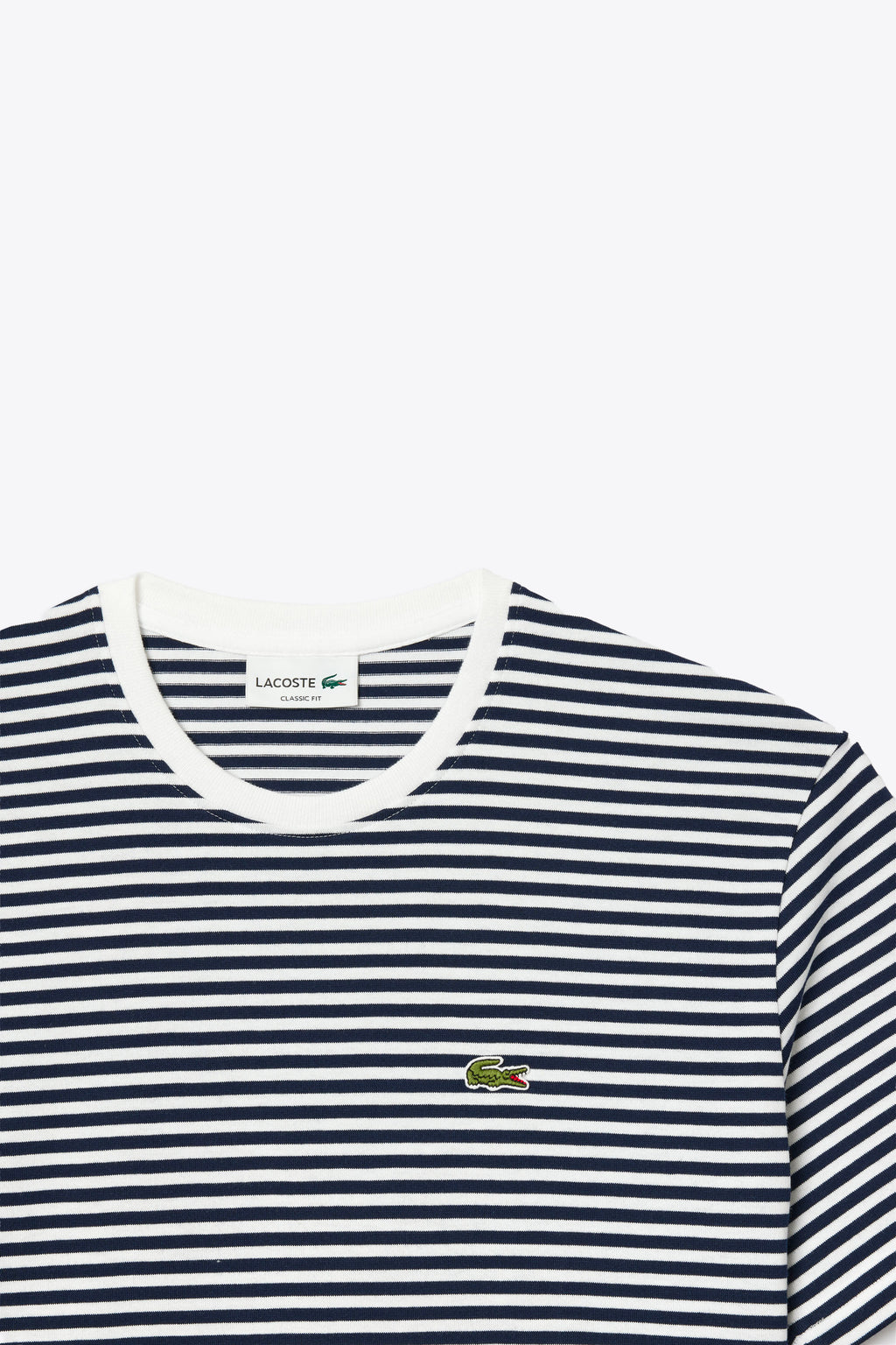 alt-image__Navy-blue/white-striped-t-shirt-with-logo-patch