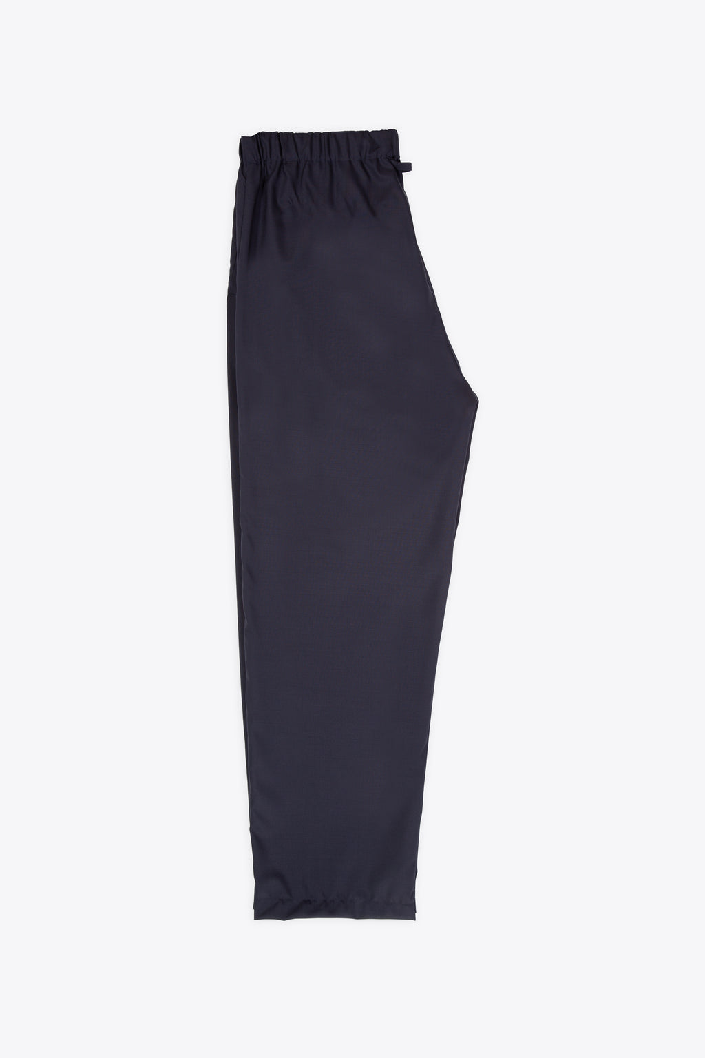 alt-image__Pantalone-loose-fit-in-frescolana-blu-navy-con-elastico-in-vita-e-coulisse---Jogger-Pant