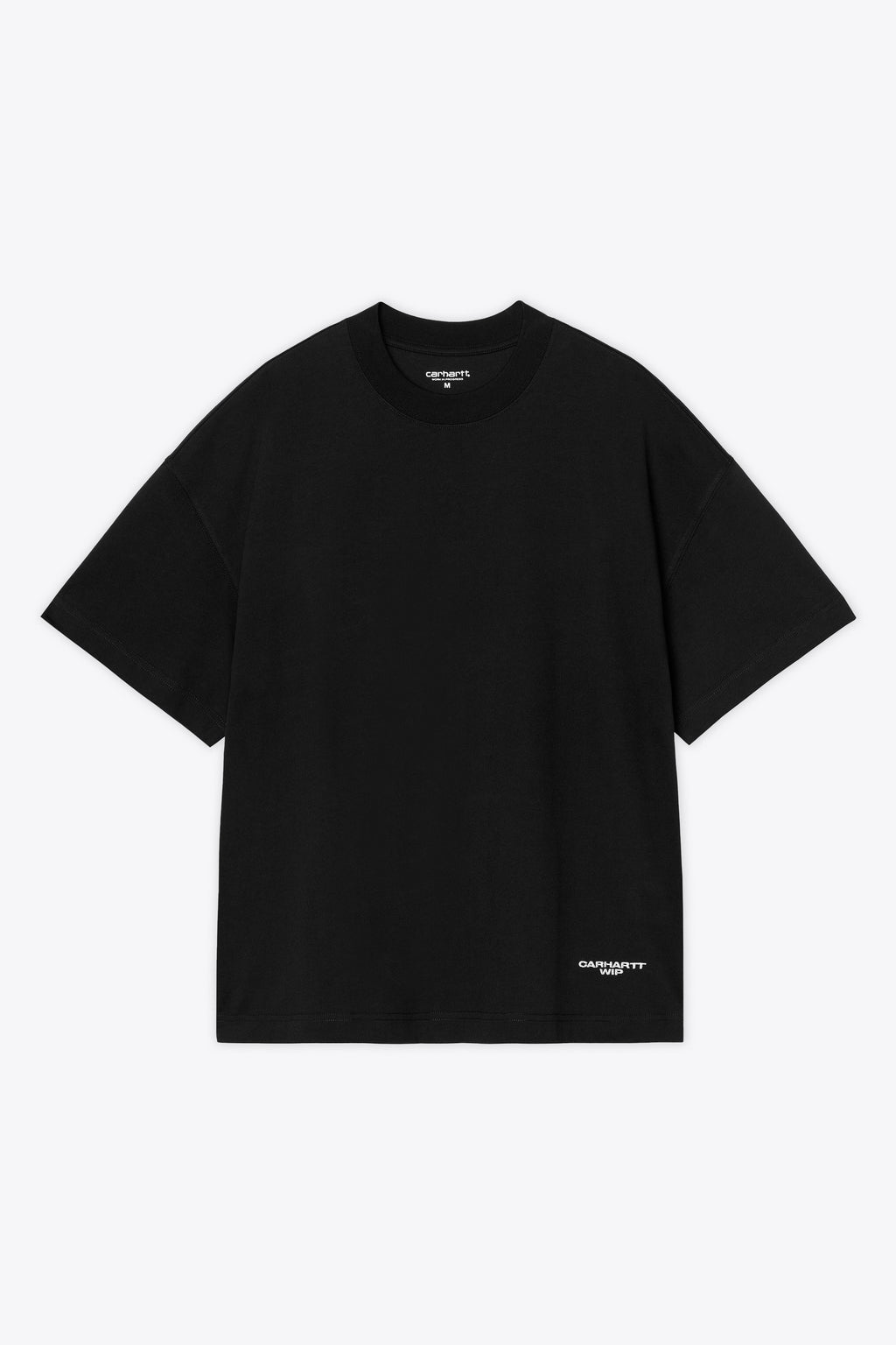 alt-image__Black-cotton-boxy-fit-t-shirt-with-logo-embroidery---S/S-Chapter-Script-T-shirt