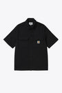 Black cotton shirt with short sleeves - S/S Craft Shirt 