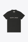 T-shirt nera in cotone con dettaglio in strass - Unisex Wanna Party T-shirt Knit 