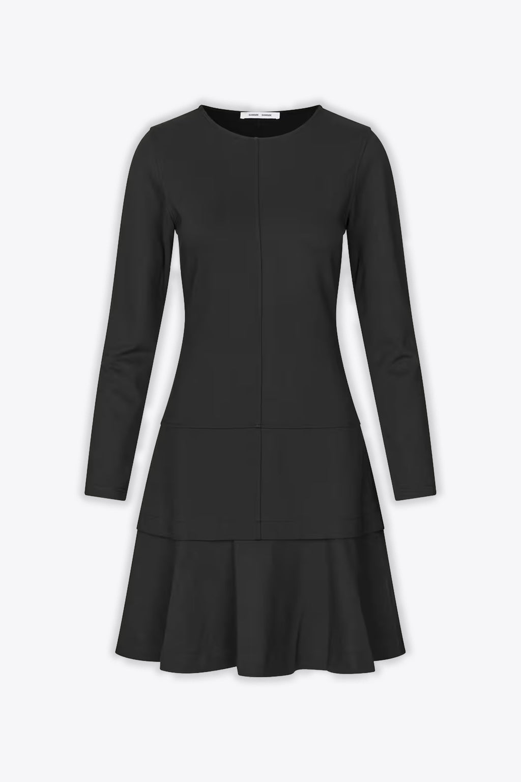 alt-image__Abito-nero-corto-svasato-con-maniche-lunghe---Saclay-Dress