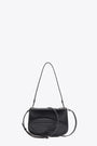 Borsa nera in pelle con logo Oval D - 1DR Twin 
