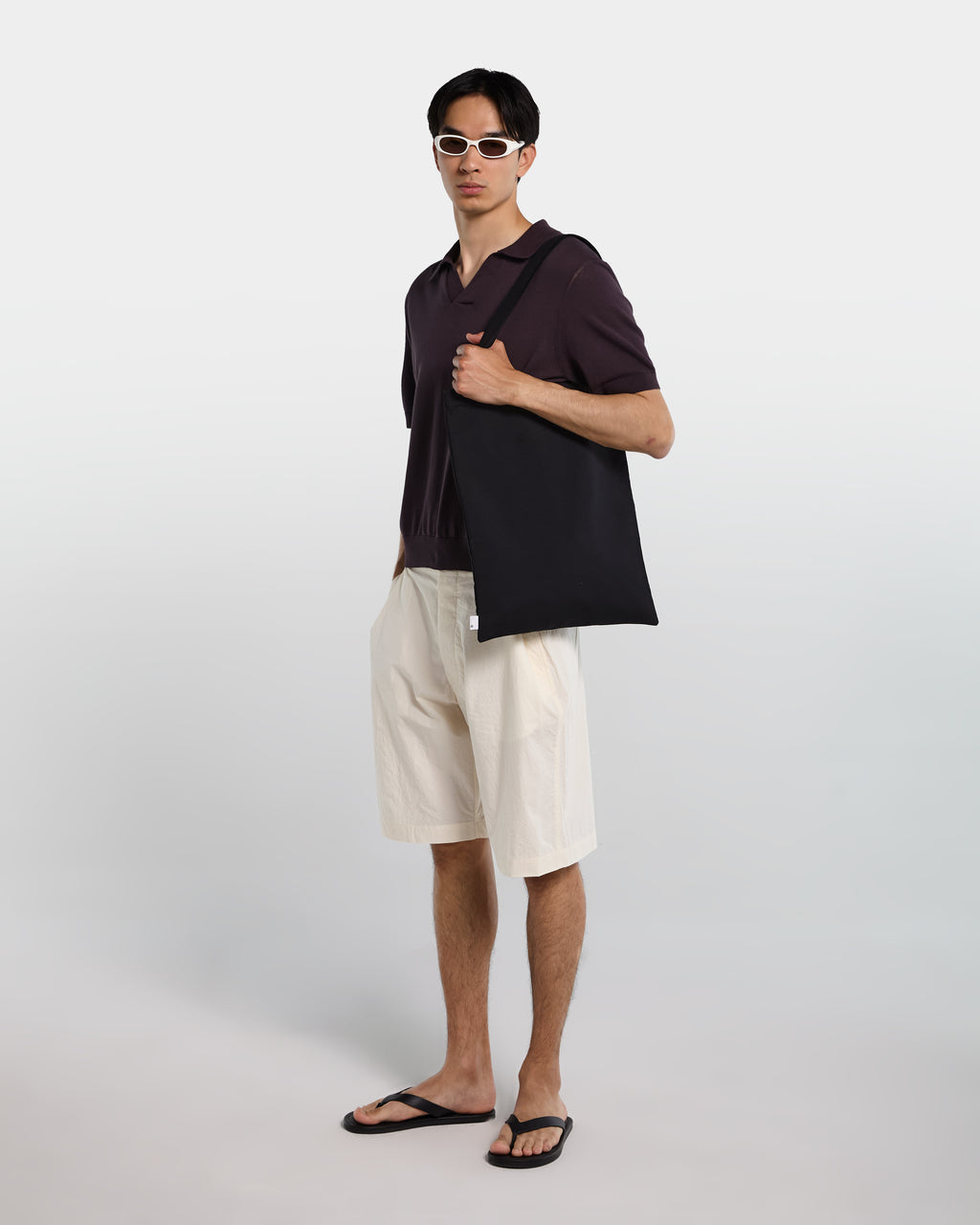 alt-image__Polo-in-cotone-marrone-con-collo-aperto