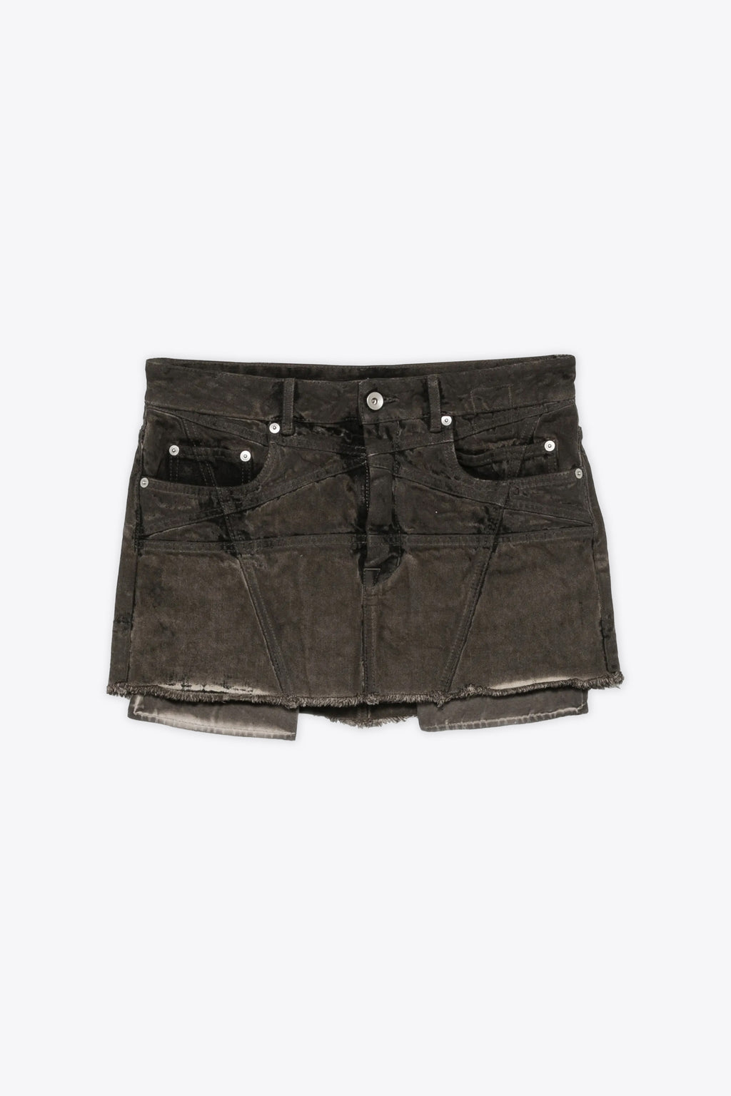 alt-image__Minigonna-in-denim-grigio-scuro-stonewashed-con-fondo-a-taglio-vivo---Lana-Mini