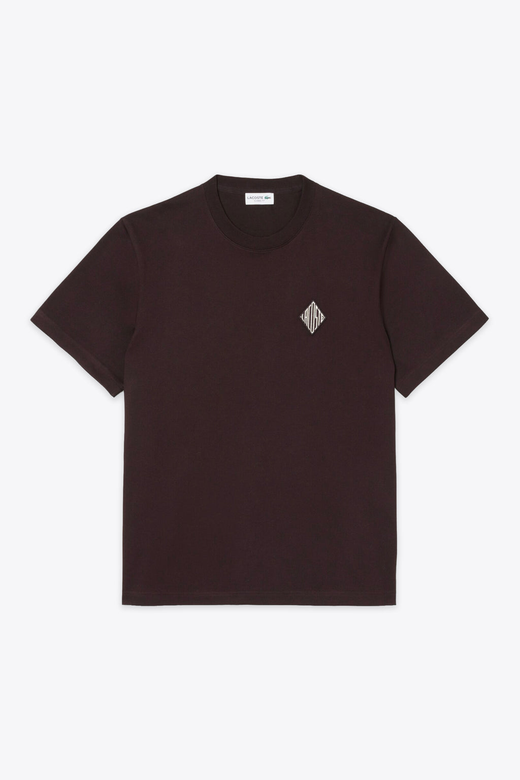 alt-image__Brown-cotton-t-shirt-with-chest-logo-patch