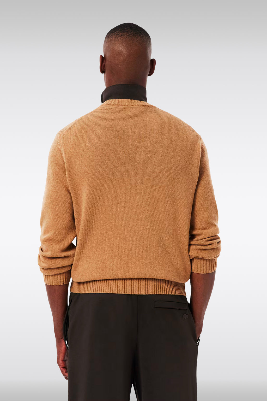 alt-image__Camel-brown-carded-wool-sweater-with-chest-logo