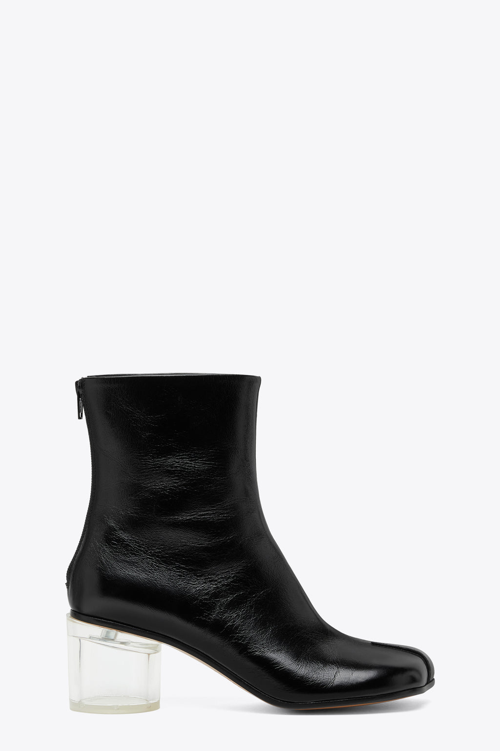 alt-image__Stivaletto-nero-in-pelle-con-punta-anatomica-e-tacco-in-plexiglass-trasparente