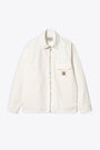 Off white herringbone cotton jacket with zip - Rainer Shirt Jac 