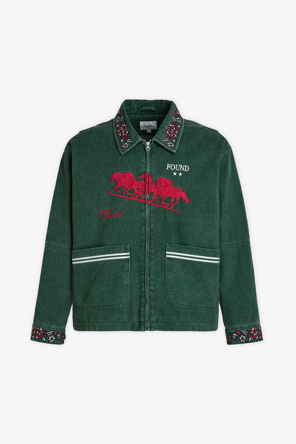alt-image__Giacca-verde-in-twill-lavato-con-ricamo-floreale---Jockey-Club-Embroideres-Work-Jacket