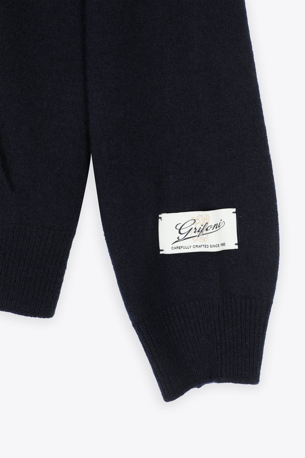alt-image__Cardigan-in-lana-blu-navy-con-cappuccio-rimovibile-in-nylon-beige
