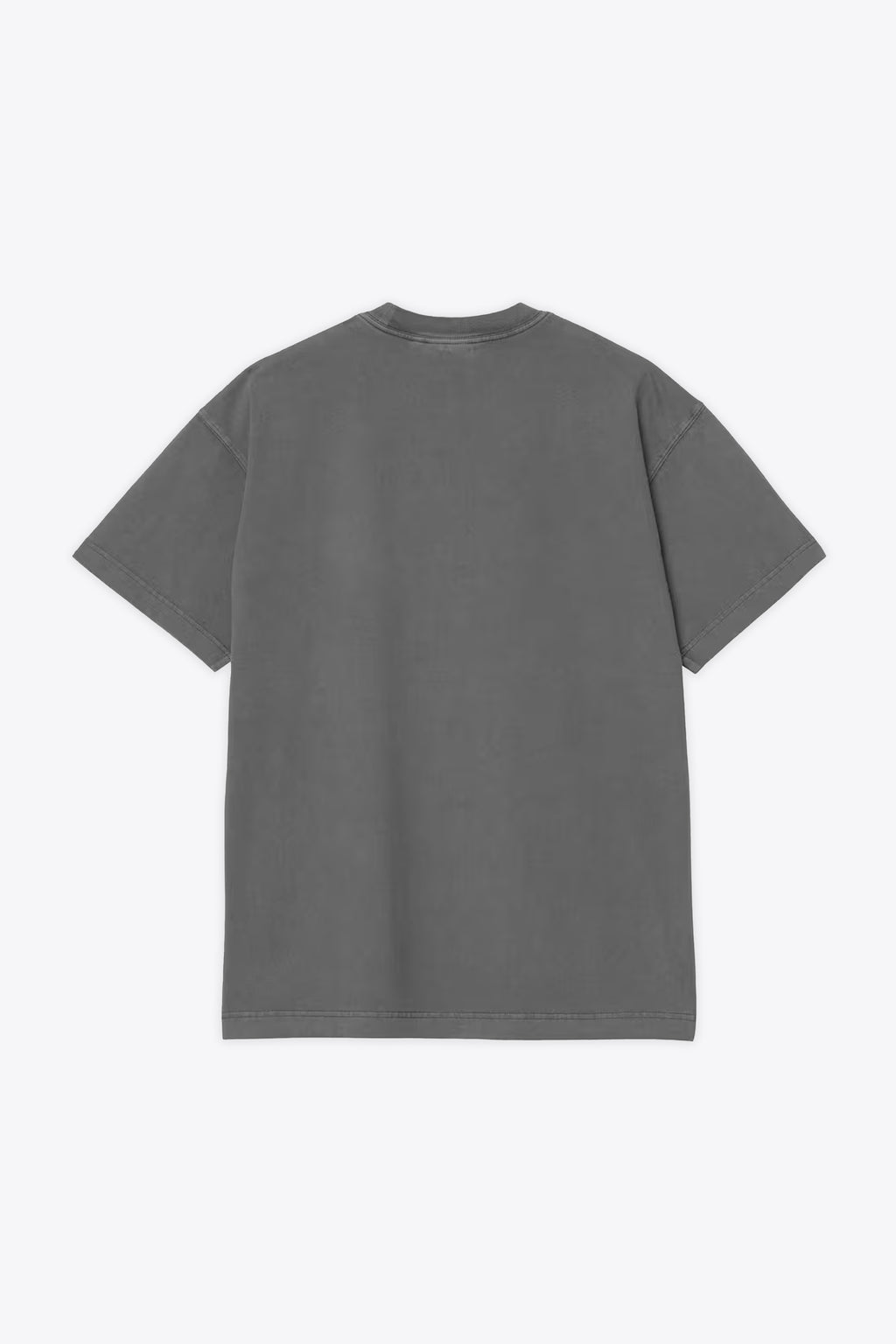 alt-image__T-shirt-in-cotone-grigio-antracite-con-logo-al-petto---S/S-Vista-T-Shirt