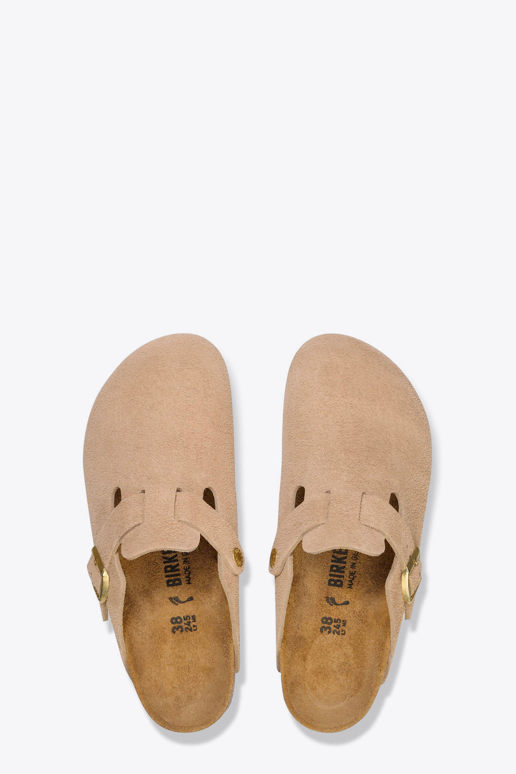 alt-image__Sand-colour-suede-sabot-with-metal-buckle---Boston-Suede