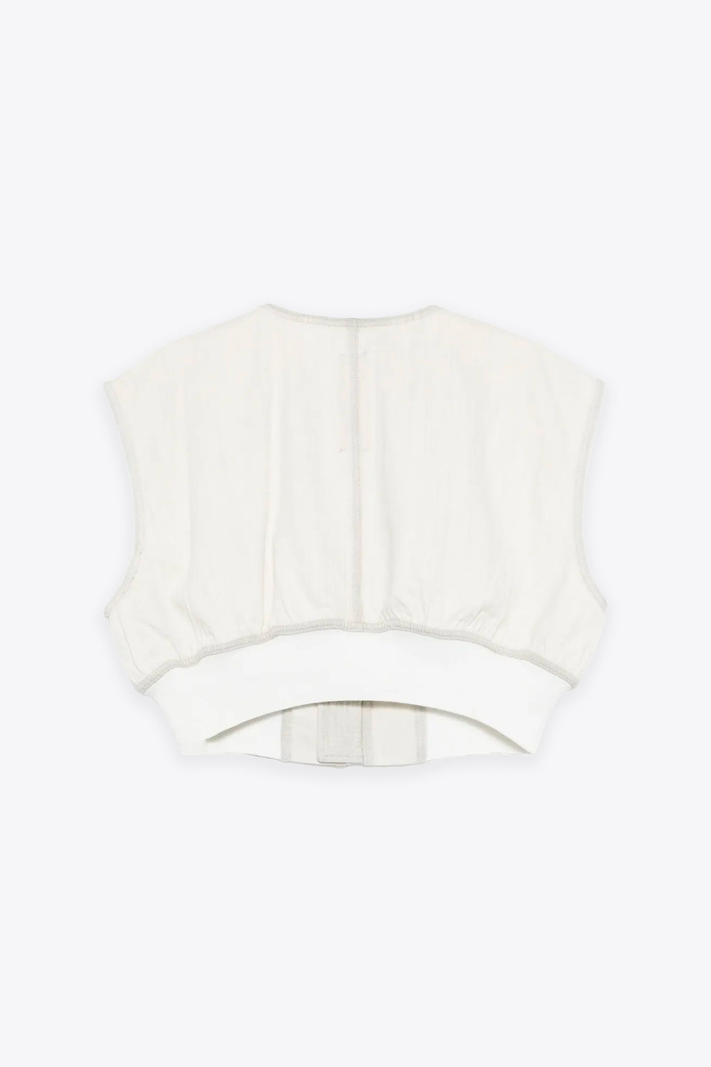 alt-image__Gilet-in-denim-bianco-con-zip-in-metallo---Tatlin-Bomber