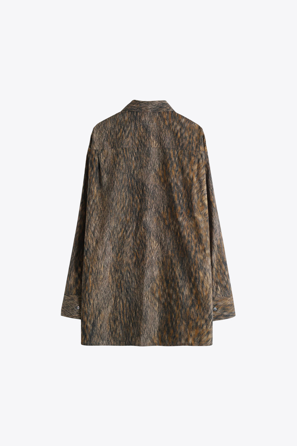 alt-image__Camicia-oversize-in-cotone-con-stampa-pelliccia-marrone