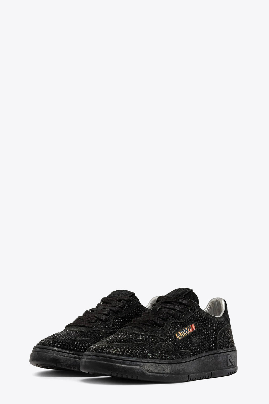 alt-image__Sneaker-bassa-nera-in-suede-con-strass---Medalist-Low