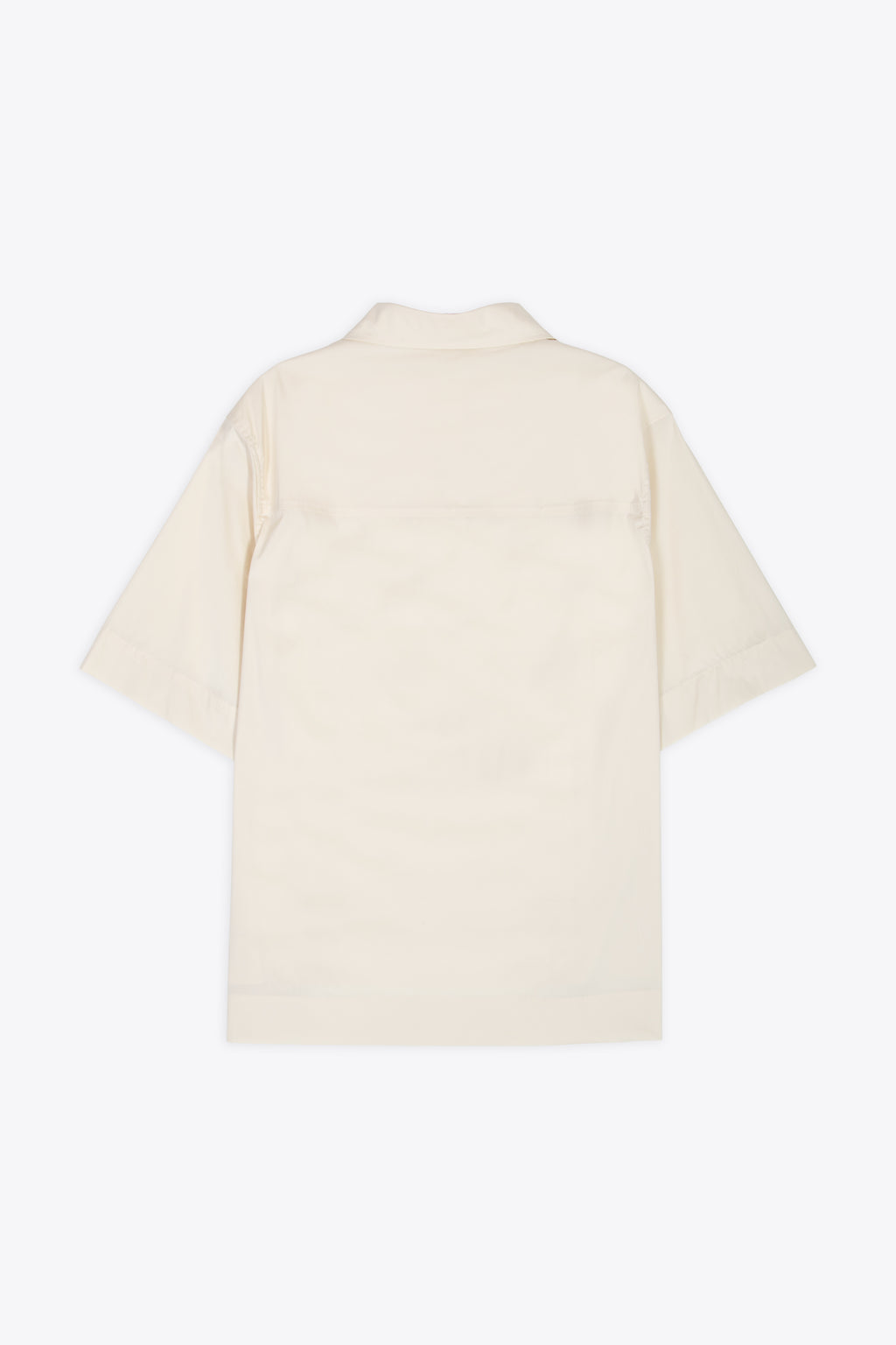 alt-image__Polo-in-popeline-di-cotone-color-panna-con-maniche-corte---Montursi