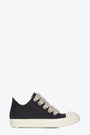 SCARPE IN DENIM- JUMBOLACE LOW SNEAKS-Nero/panna 