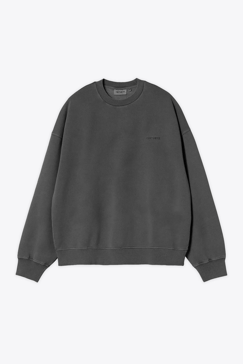 alt-image__Felpa-grigia-in-cotone-tinto-in-capo-boxy-fit---Benton-Sweatshirt