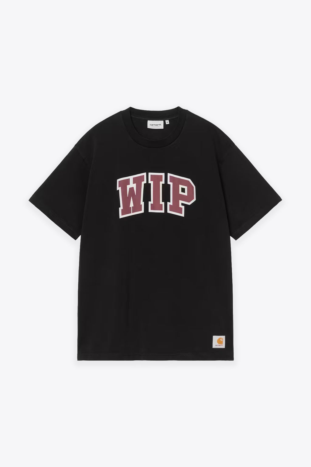 alt-image__T-shirt-nera-in-cotone-con-patch-logo-frontale---S/S-WIP-III-T-Shirt