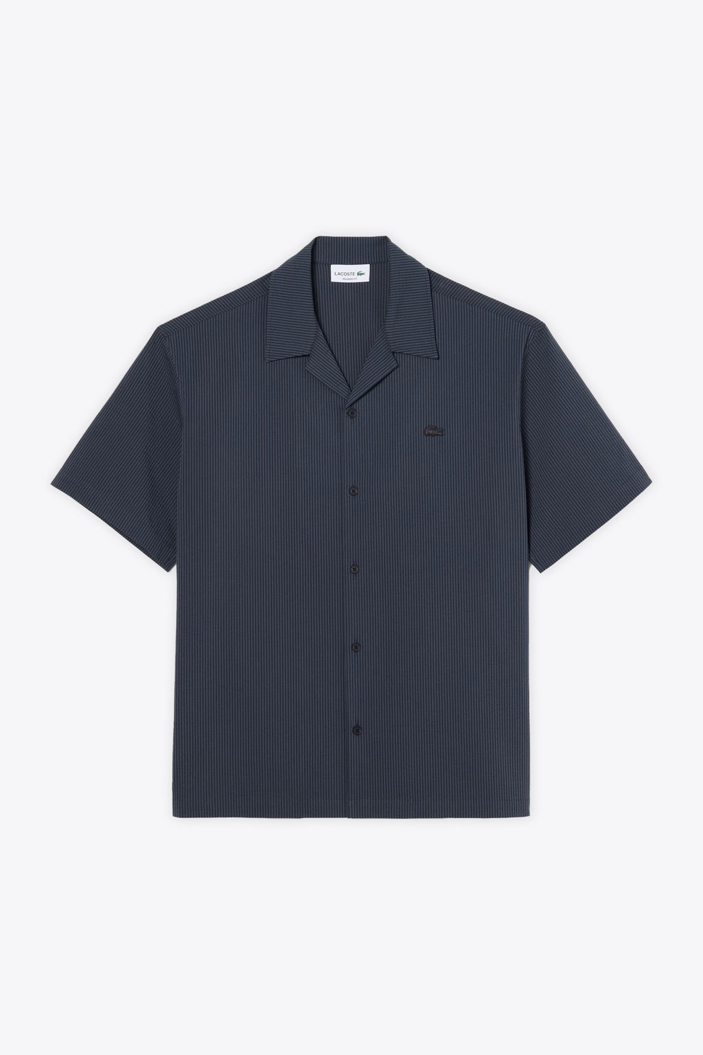 alt-image__Camicia-in-seersucker-a-righe-grigio-e-nero-con-maniche-corte