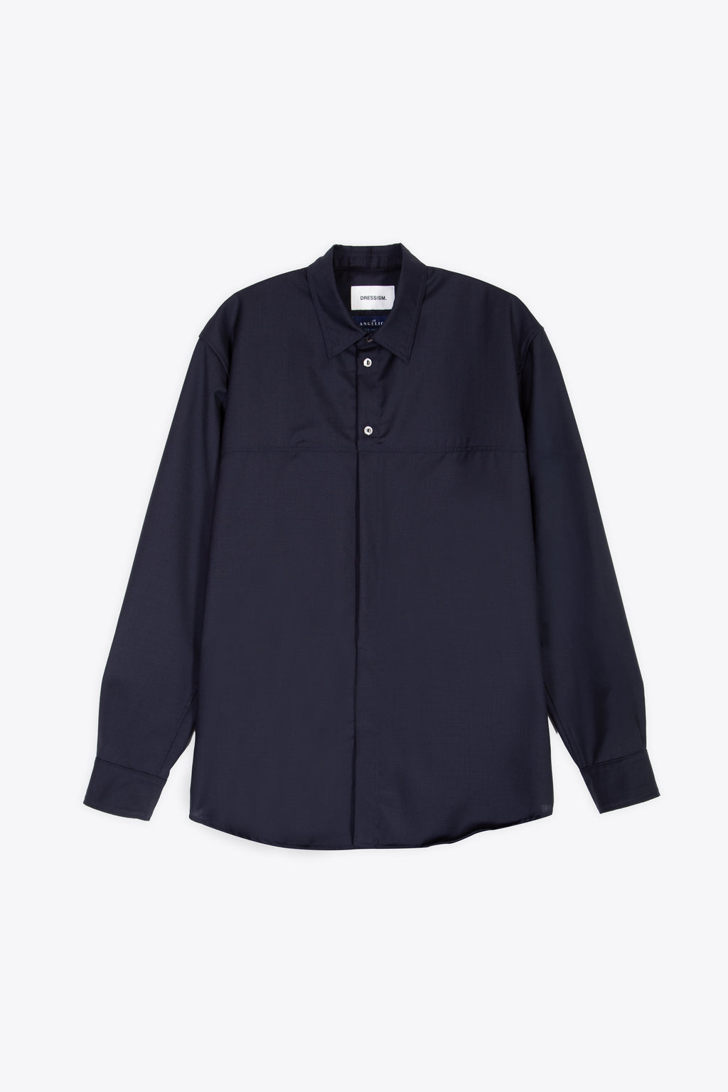 alt-image__Overshirt-in-frescolana-blu-navy-con-maniche-lunghe---Chest-Cut-Overshirt