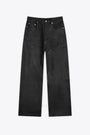 Jeans baggy in denim cerato nero - Geth Jeans 