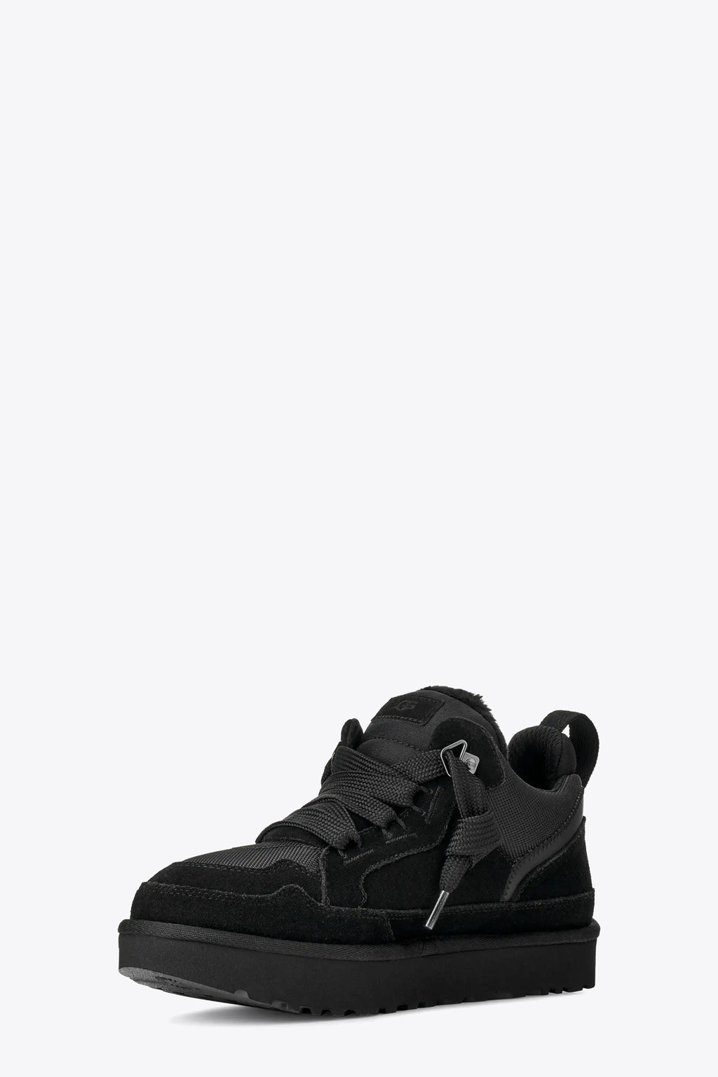 alt-image__Sneaker-bassa-in-suede-nera-con-interno-in-montone---Lowmel