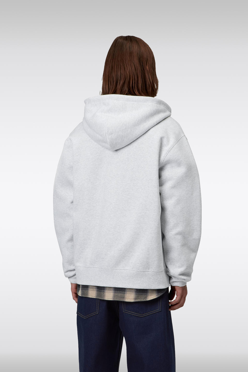 alt-image__Melange-grey-cotton-loose-fit-zipped-hoodie---Hooded-Mack-Jacket