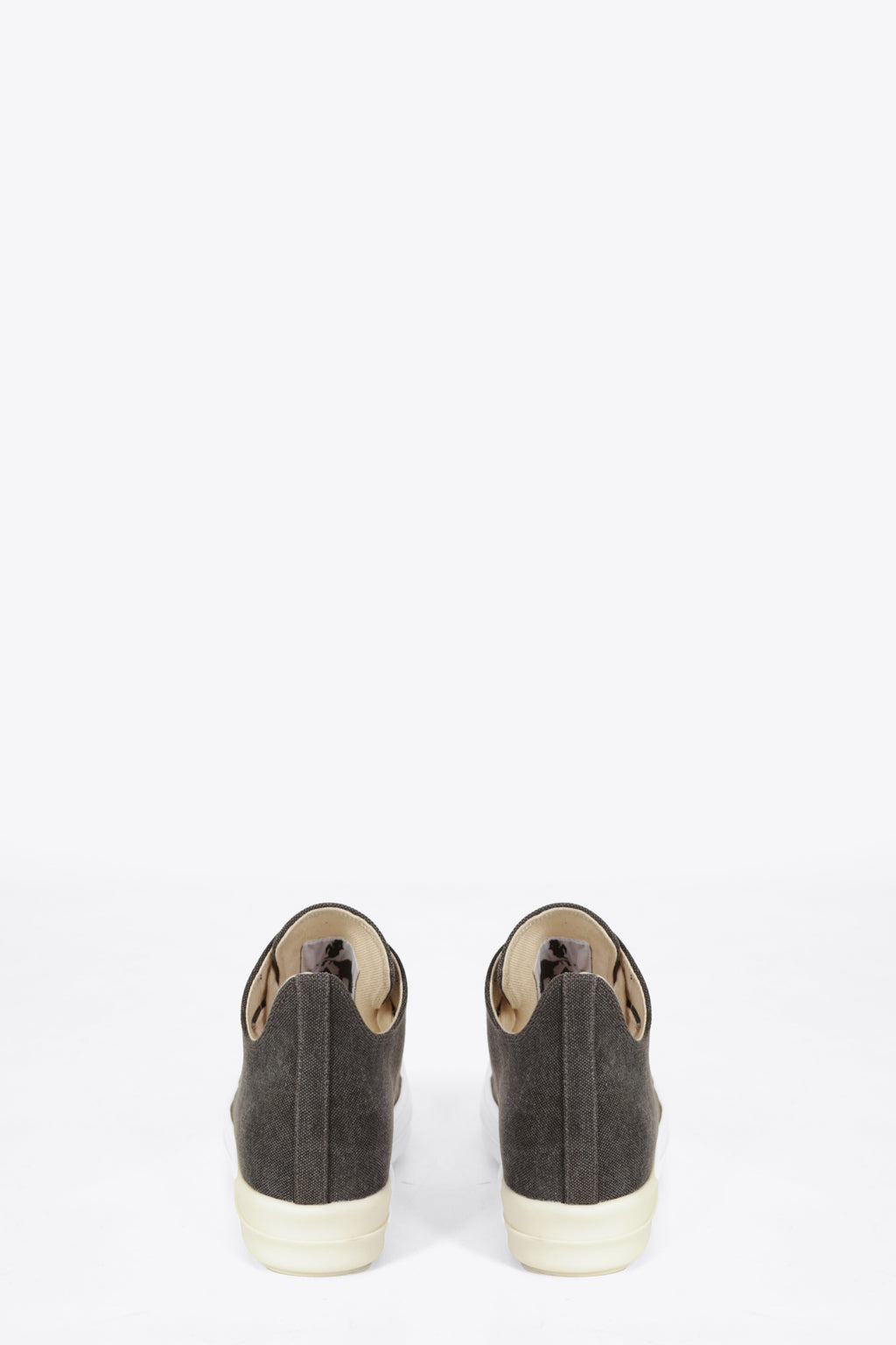 alt-image__Dark-grey-canvas-lace-up-low-sneakers---Low-Sneaks