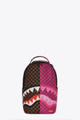 SPLIT SIP PINK CHECK DLXSV BACKPACK-Rosa/Marrone 