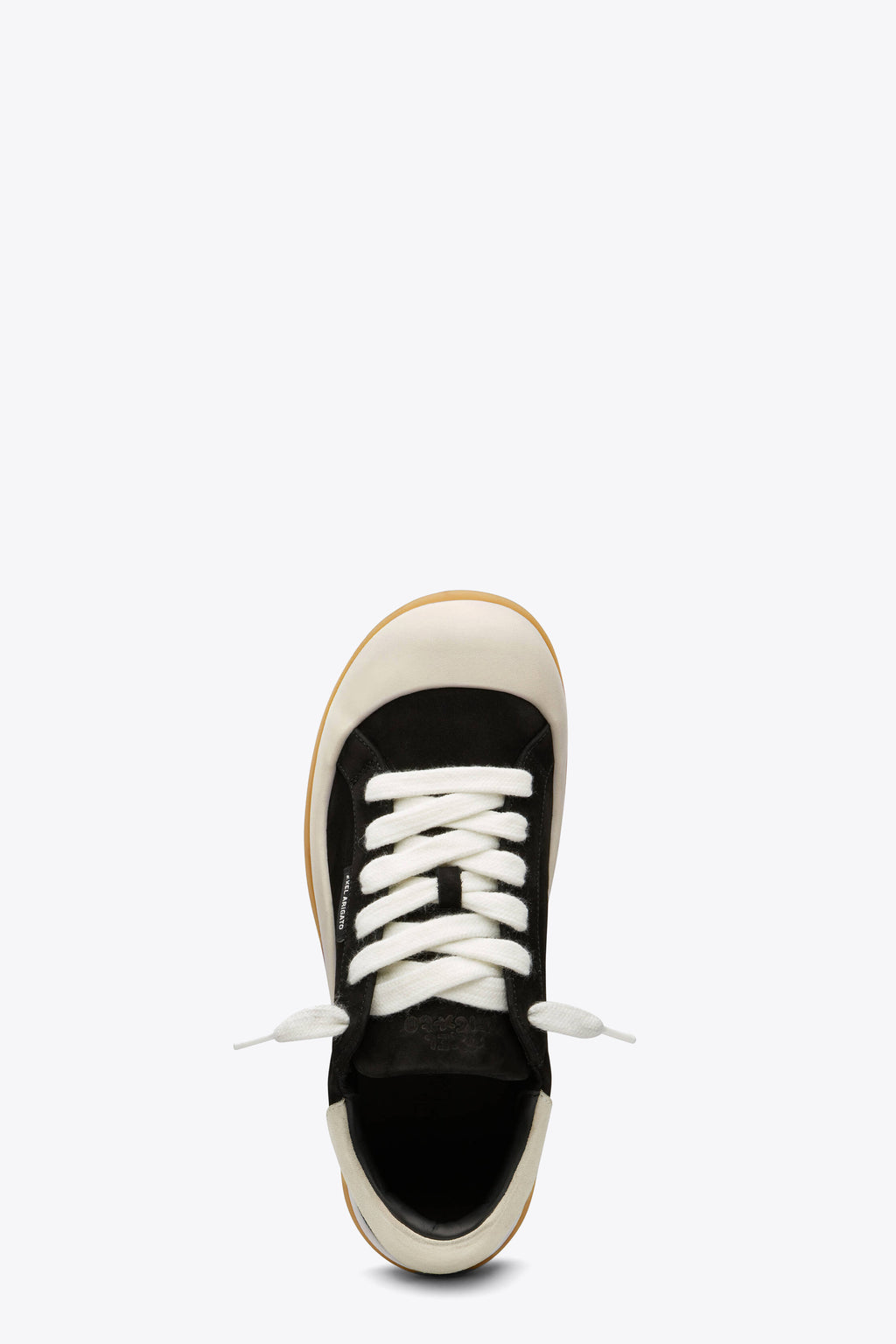 alt-image__Sneaker-chunky-bassa-nera-in-suede-con-lacci---Squish-Sneaker