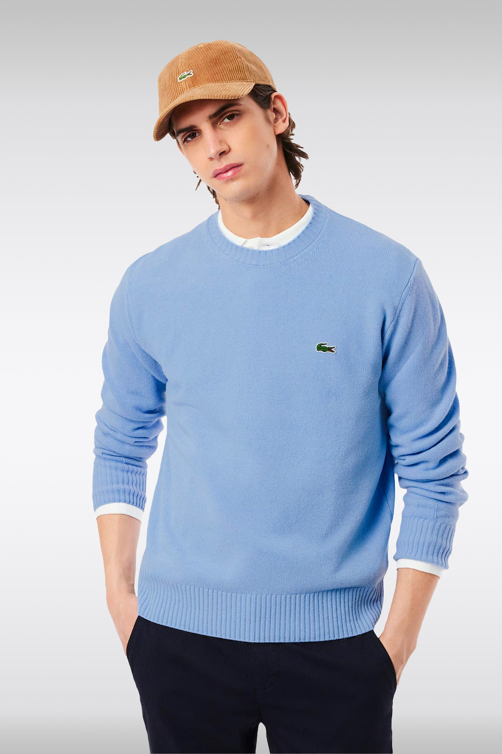 alt-image__Light-blue-carded-wool-sweater-with-chest-logo