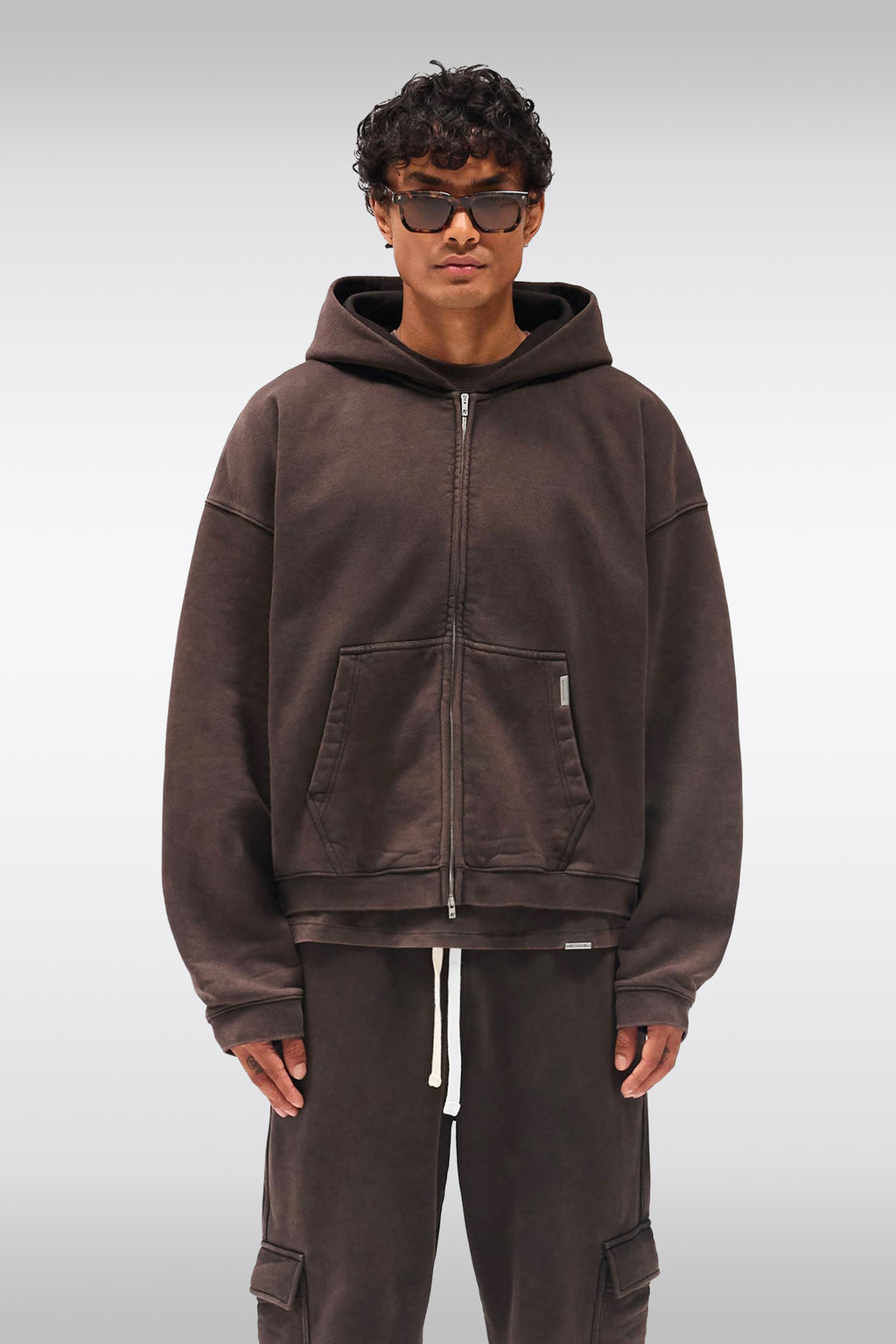 alt-image__INITIAL-BOXY-OVERSIZED-ZIP-HOODIE-Marrone