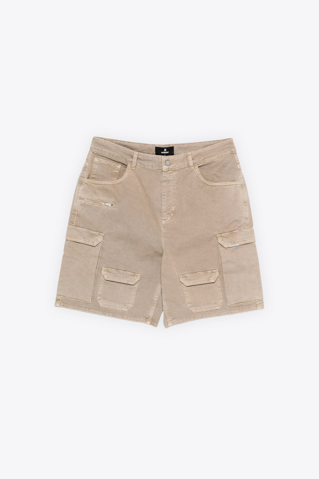alt-image__Short-cargo-in-twill-di-cotone-beige-lavato---Loaded-Cargo-Short