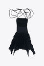 SMOCK DRESS MINI-Nero 